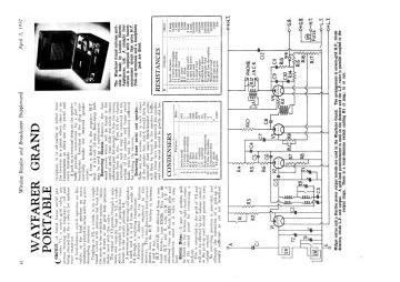 Eddystone Wayfarer Grand ;Portable schematic circuit diagram